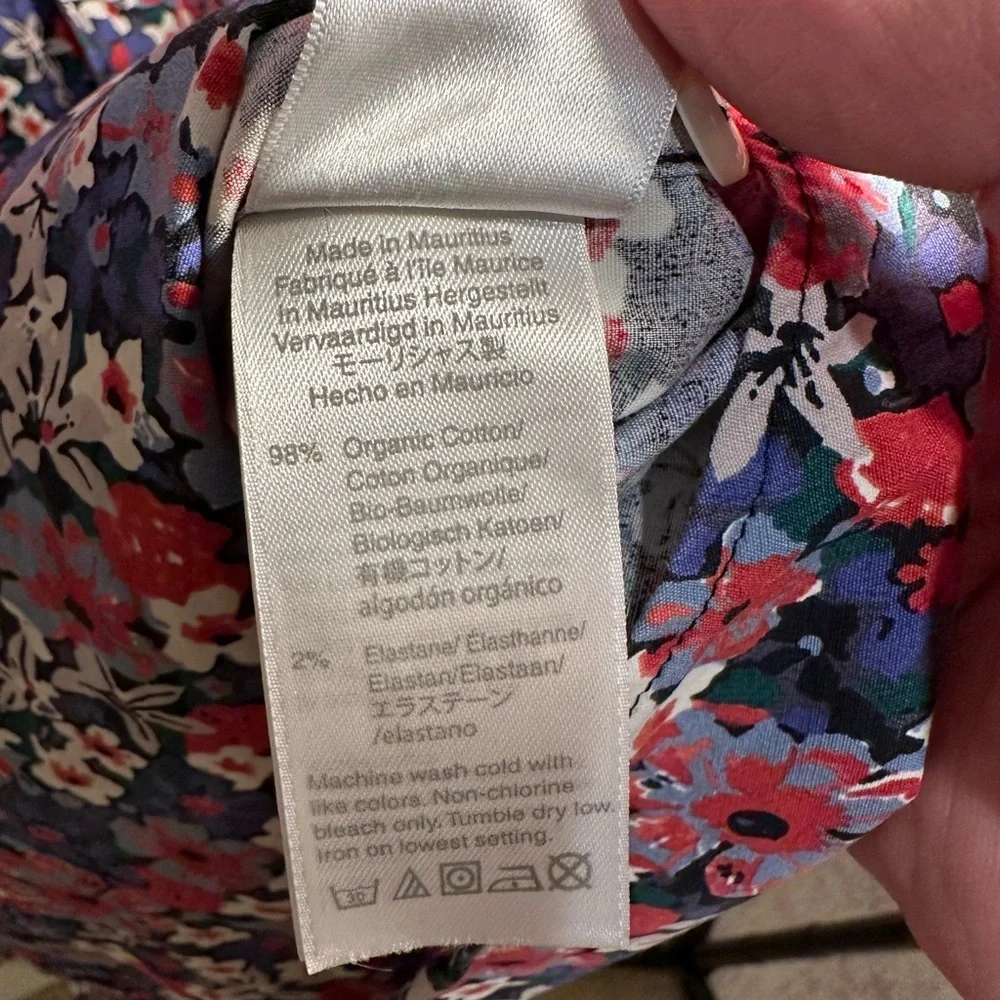 JCREW - Men’s Floral Button Down Shirt, Size 2XL Tall